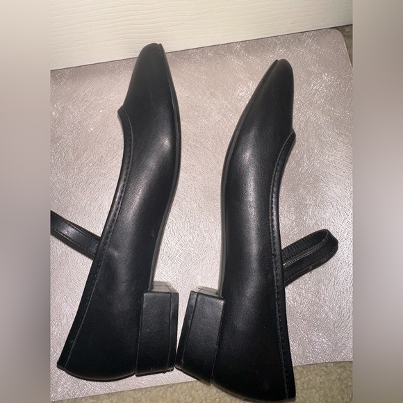 NWOT dv Dolce vita dollie Black faux leather Mary Jane heels 7.5 fall minimalist - Picture 9 of 10